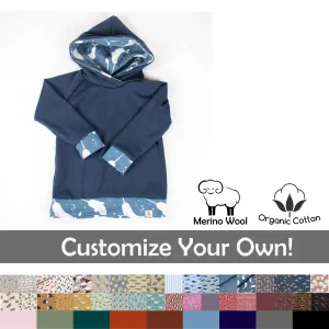 Custom East Coast Merino Wool Hoodies - Kids